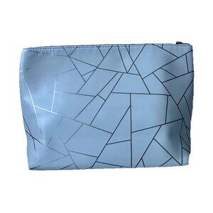New! Lancome Paris White/Gold Travel Makeup Bag Cosmetic Pouch